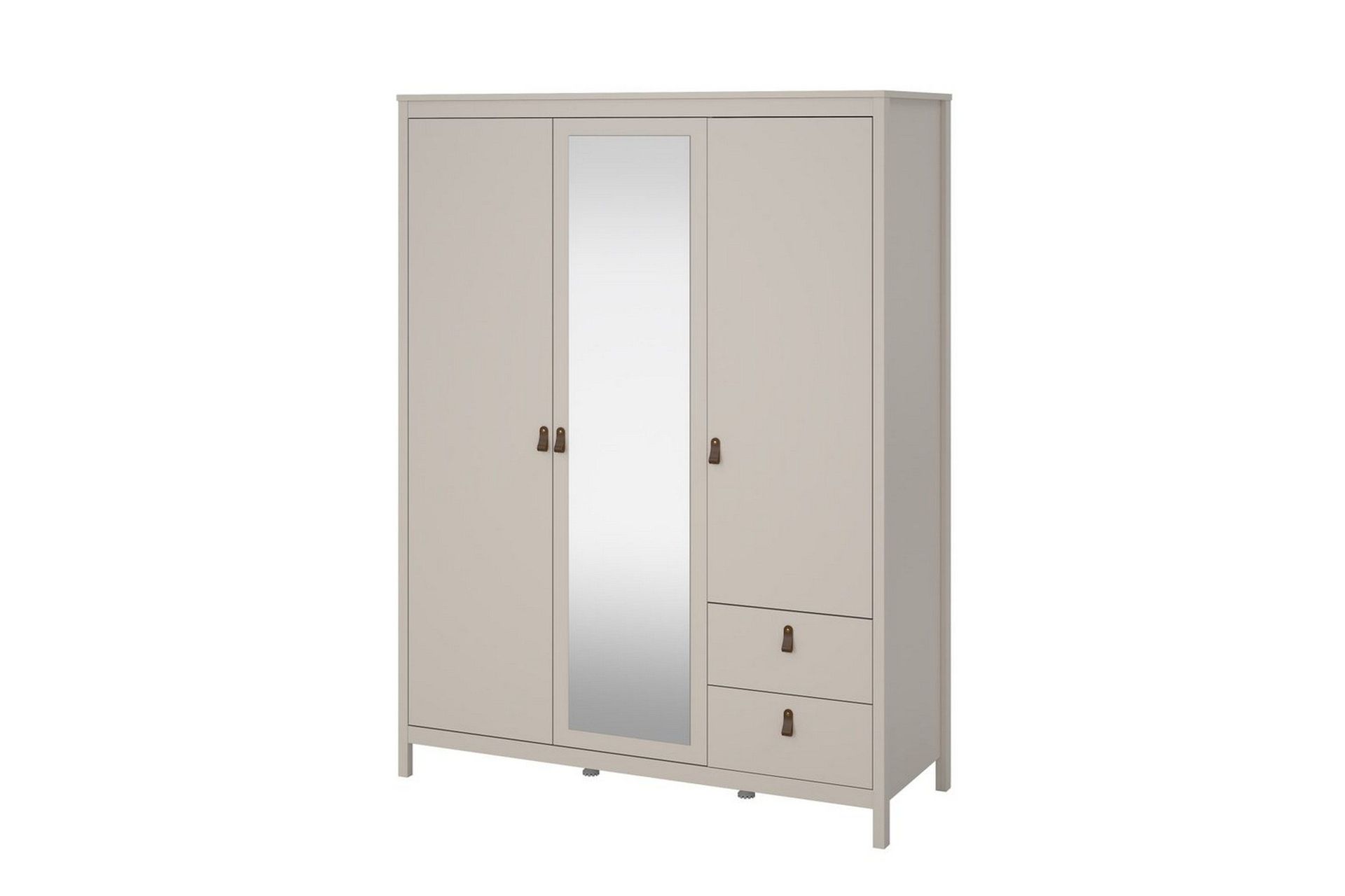 vallvidera garderob med spegel 150x199 cm - beige