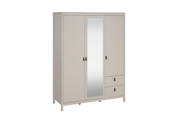 Vallvidera Garderob med Spegel 150x199 cm - Beige - Förvaring - Sko- & klädförvaring - Garderober & garderobssystem