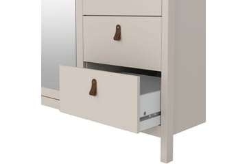 Vallvidera Garderob med Spegel 150x199 cm - Beige - Förvaring - Sko- & klädförvaring - Garderober & garderobssystem