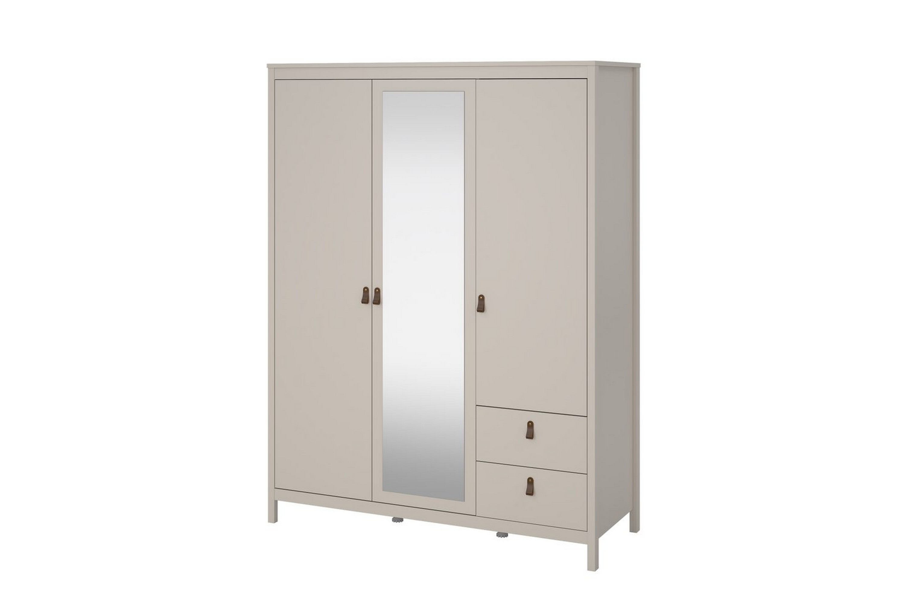vallvidera garderob med spegel 150x199 cm - beige