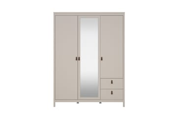 Vallvidera Garderob med Spegel 150x199 cm - Beige - Förvaring - Sko- & klädförvaring - Garderober & garderobssystem