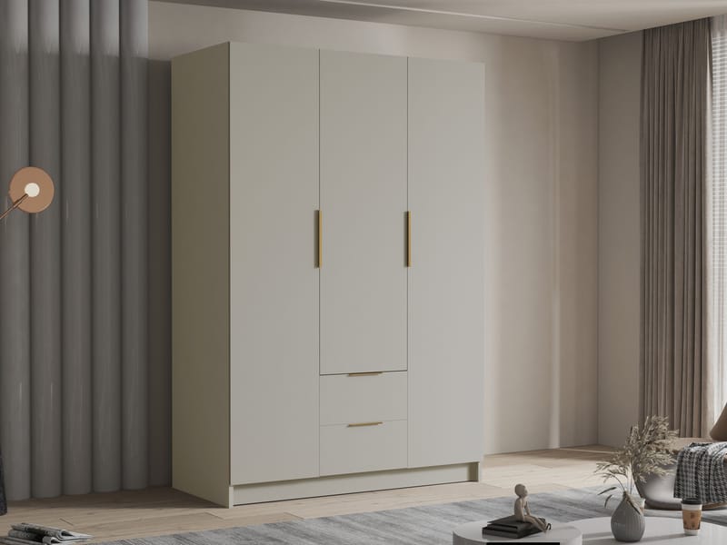 Varros Garderob 150x216 cm - Beige - Förvaring - Sko- & klädförvaring - Garderober & garderobssystem