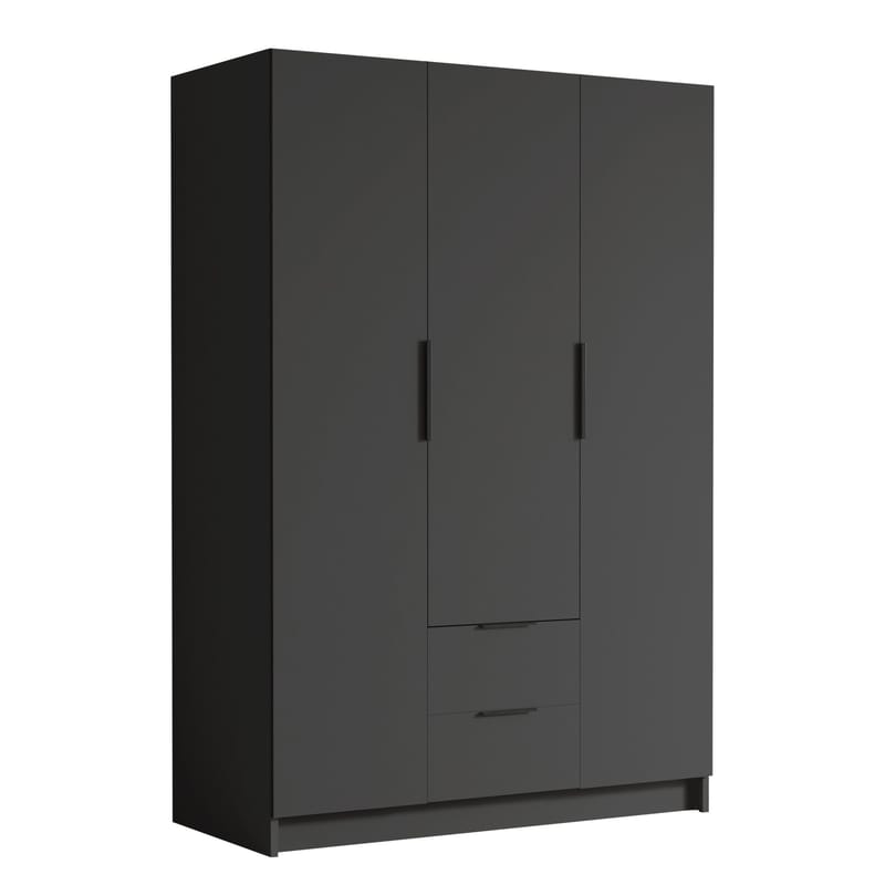 Varros Garderob 150x216 cm i Målat Trä, Svart