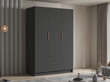 Varros Garderob 150x216 cm - Svart - Förvaring - Sko- & klädförvaring - Garderober & garderobssystem