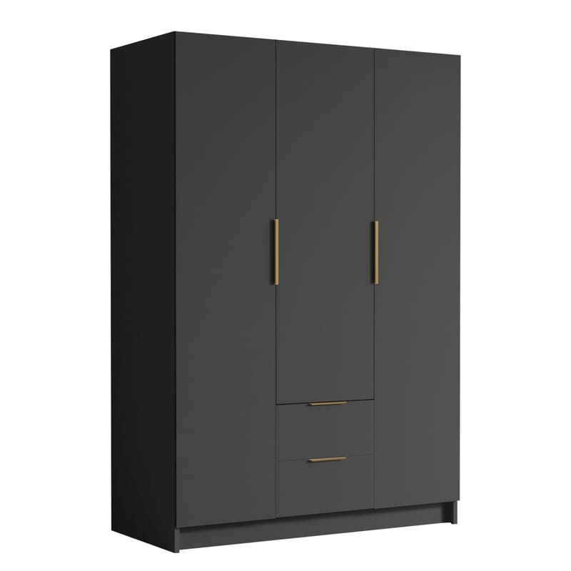 Varros Garderob 150x216 cm, Svart