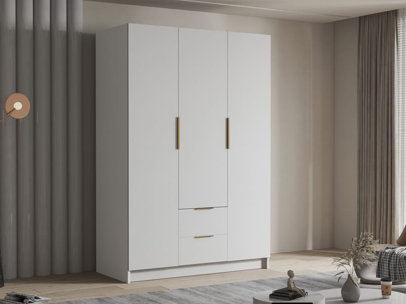 Varros Garderob 150x216 cm - Vit - Förvaring - Sko- & klädförvaring - Garderober & garderobssystem