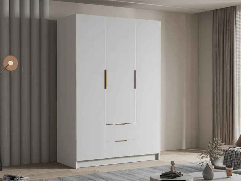 Varros Garderob 150x216 cm - Vit - Förvaring - Sko- & klädförvaring - Garderober & garderobssystem