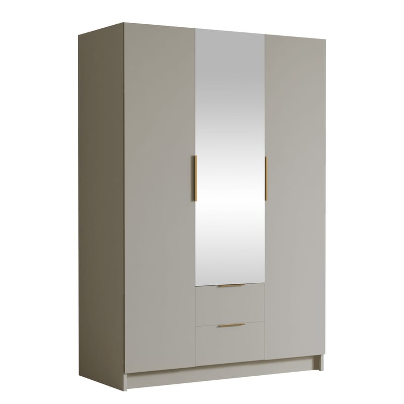 Varros Garderob med Spegel 150x216 cm, Beige