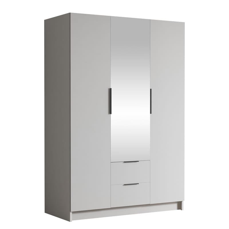Varros Garderob med Spegel 150x216 cm - Vit - Förvaring - Sko- & klädförvaring - Garderober & garderobssystem