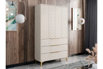 Vemdalen Garderob 104 cm - Sand beige - Förvaring - Sko- & klädförvaring - Garderober & garderobssystem