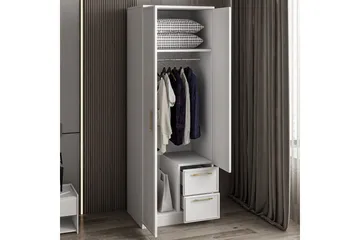 Vespera Garderob 60x171,8 cm - Vit - Förvaring - Sko- & klädförvaring - Garderober & garderobssystem