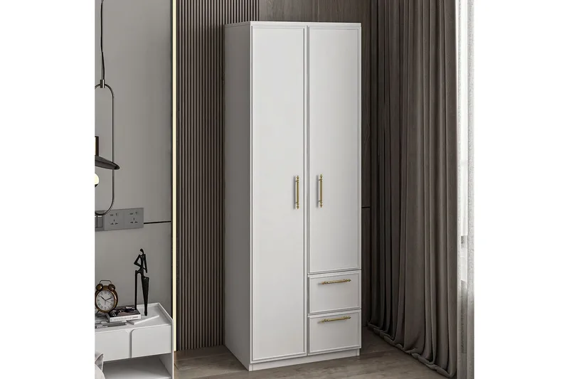 Vespera Garderob 60x171,8 cm - Vit - Förvaring - Sko- & klädförvaring - Garderober & garderobssystem