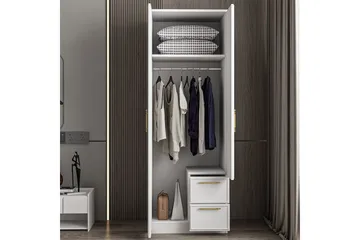 Vespera Garderob 60x171,8 cm - Vit - Förvaring - Sko- & klädförvaring - Garderober & garderobssystem