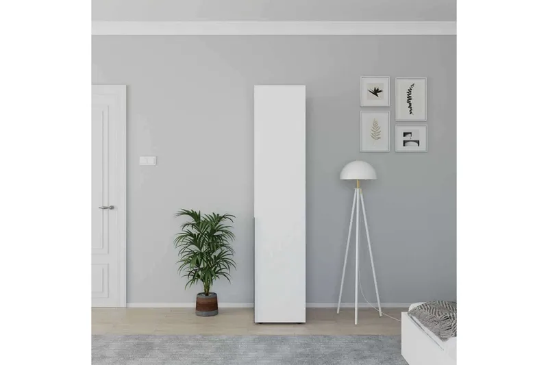 Vornic Garderob 45x210 cm - Vit - Förvaring - Sko- & klädförvaring - Garderober & garderobssystem