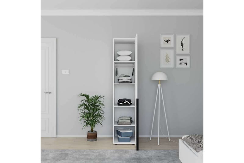 Vornic Garderob 45x210 cm - Vit - Förvaring - Sko- & klädförvaring - Garderober & garderobssystem