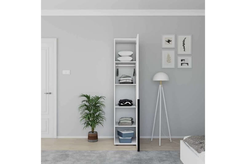 Vornic Garderob 45x210 cm - Vit - Förvaring - Sko- & klädförvaring - Garderober & garderobssystem