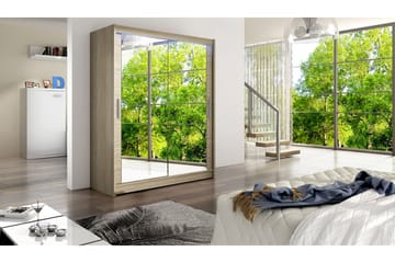 Westa Garderob 150x58x200 cm - Beige - Förvaring - Sko- & klädförvaring - Garderober & garderobssystem