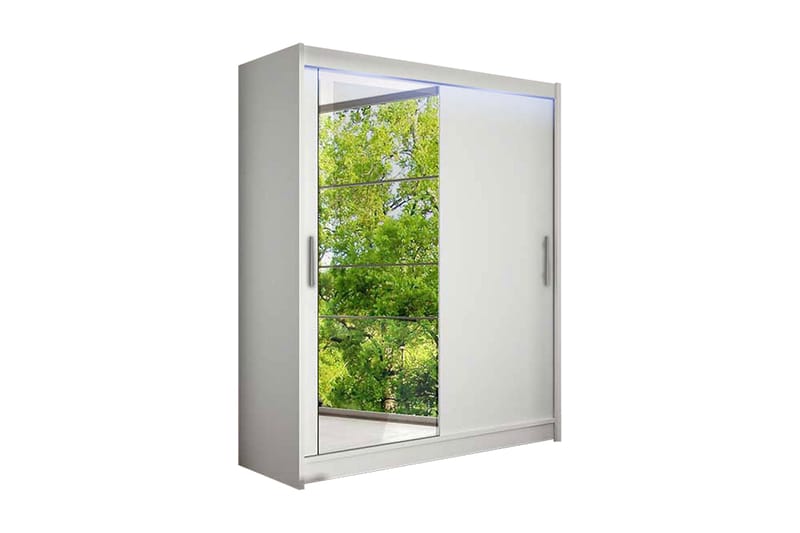 Westa Garderob 150x58x200 cm - Vit - Förvaring - Sko- & klädförvaring - Garderober & garderobssystem