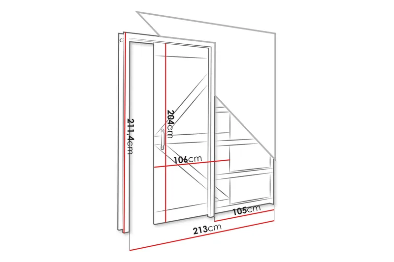 Wilmette Skjutdörr - Beige - Förvaring - Sko- & klädförvaring - Garderober & garderobssystem