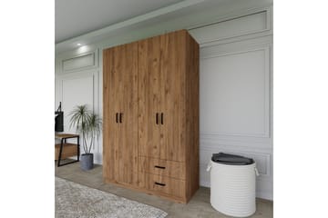 Yaman Garderob 120x180 cm - Brun - Förvaring - Sko- & klädförvaring - Garderober & garderobssystem