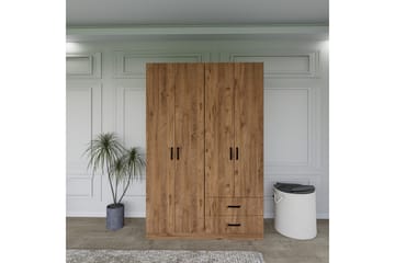 Yaman Garderob 120x180 cm - Brun - Förvaring - Sko- & klädförvaring - Garderober & garderobssystem