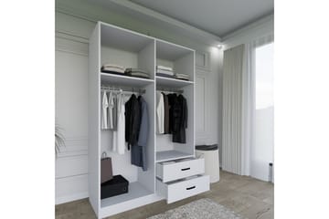 Yaman Garderob 120x180 cm - Mattvit - Förvaring - Sko- & klädförvaring - Garderober & garderobssystem