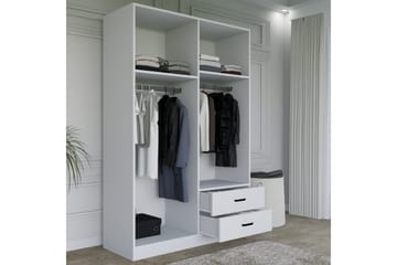 Yaman Garderob 120x180 cm - Mattvit - Förvaring - Sko- & klädförvaring - Garderober & garderobssystem