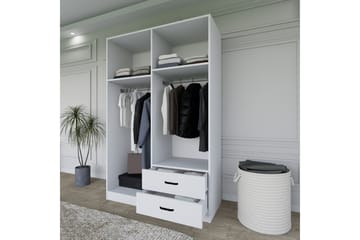 Yaman Garderob 120x180 cm - Mattvit - Förvaring - Sko- & klädförvaring - Garderober & garderobssystem