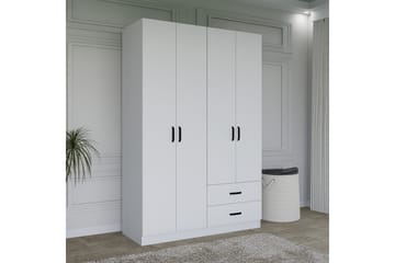Yaman Garderob 120x180 cm - Mattvit - Förvaring - Sko- & klädförvaring - Garderober & garderobssystem