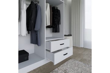Yaman Garderob 120x180 cm - Mattvit - Förvaring - Sko- & klädförvaring - Garderober & garderobssystem