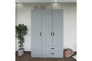 Yaman Garderob 120x181 cm - Grå - Förvaring - Sko- & klädförvaring - Garderober & garderobssystem