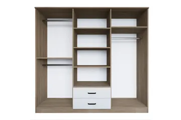 Yaman Garderob 180x190 cm - Ljusbrun - Förvaring - Sko- & klädförvaring - Garderober & garderobssystem