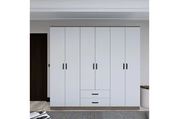 Yaman Garderob 180x190 cm - Ljusbrun - Förvaring - Sko- & klädförvaring - Garderober & garderobssystem