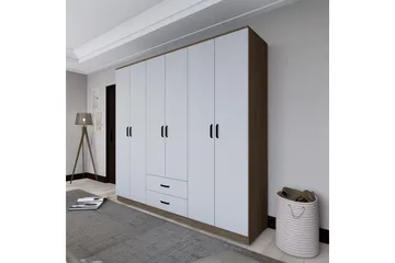 Yaman Garderob 180x190 cm - Ljusbrun - Förvaring - Sko- & klädförvaring - Garderober & garderobssystem