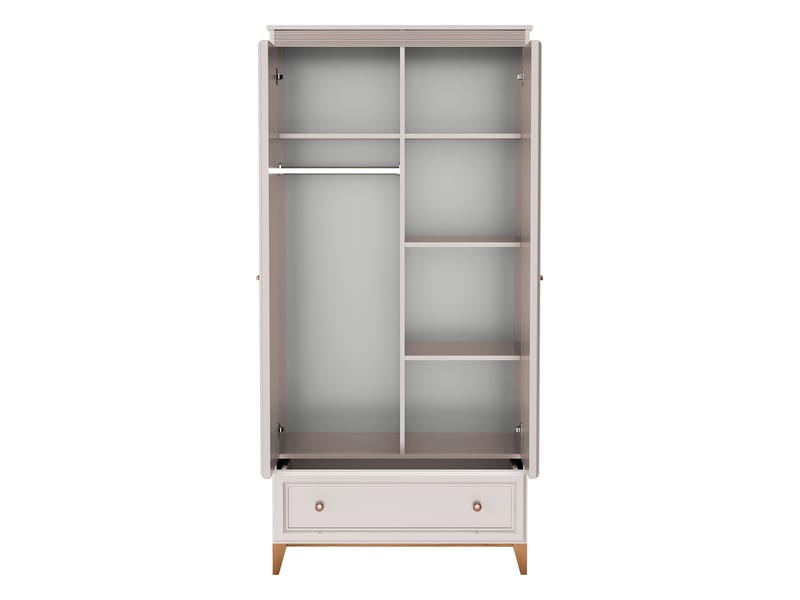 Zeylor Garderob 193 cm - Förvaring - Sko- & klädförvaring - Garderober & garderobssystem