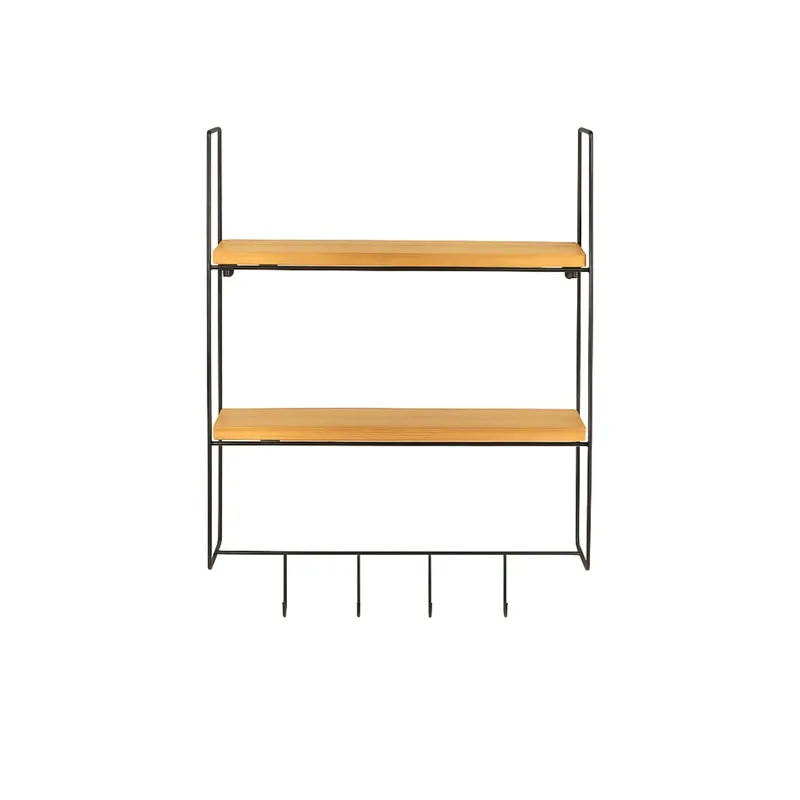 Alvorn Vägghylla 58x42 cm - Guld Och Natur - Förvaring - Köksförvaring - Kökshylla