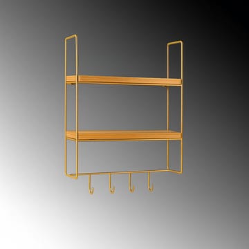 Alvorn Vägghylla 58x42 cm - Guld/Natur - Förvaring - Köksförvaring - Kökshylla