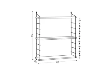 Armoni Vägghylla 72 cm - Beige - Förvaring - Köksförvaring - Kökshylla