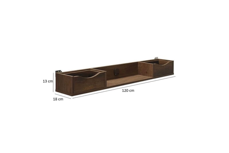 Astra Vägghylla 120 cm - Brun - Förvaring - Köksförvaring - Kökshylla