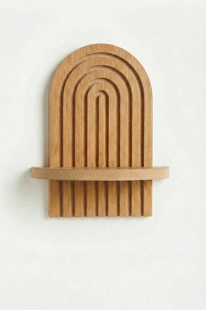 Baynor Vägghylla 20x35 cm, Ek Brun