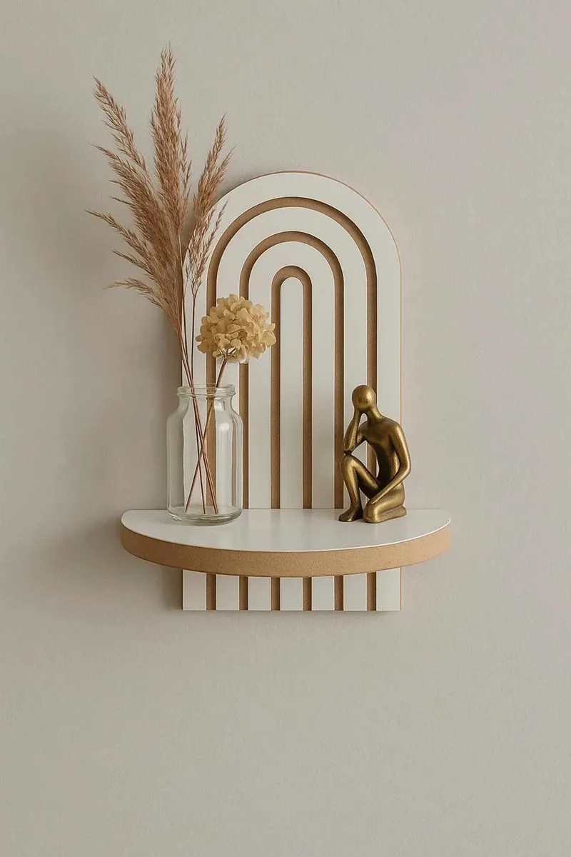 Baynor Vägghylla 20x35 cm - Vit - Förvaring - Köksförvaring - Kökshylla