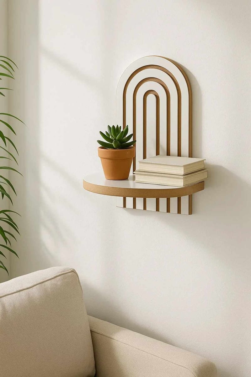 Baynor Vägghylla 20x35 cm - Vit - Förvaring - Köksförvaring - Kökshylla