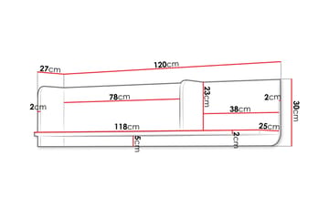 Buhan Vägghylla 120 cm - Beige - Förvaring - Köksförvaring - Kökshylla