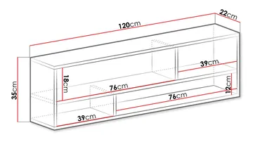 Elvaren Vägghylla 120 cm - Förvaring - Köksförvaring - Kökshylla
