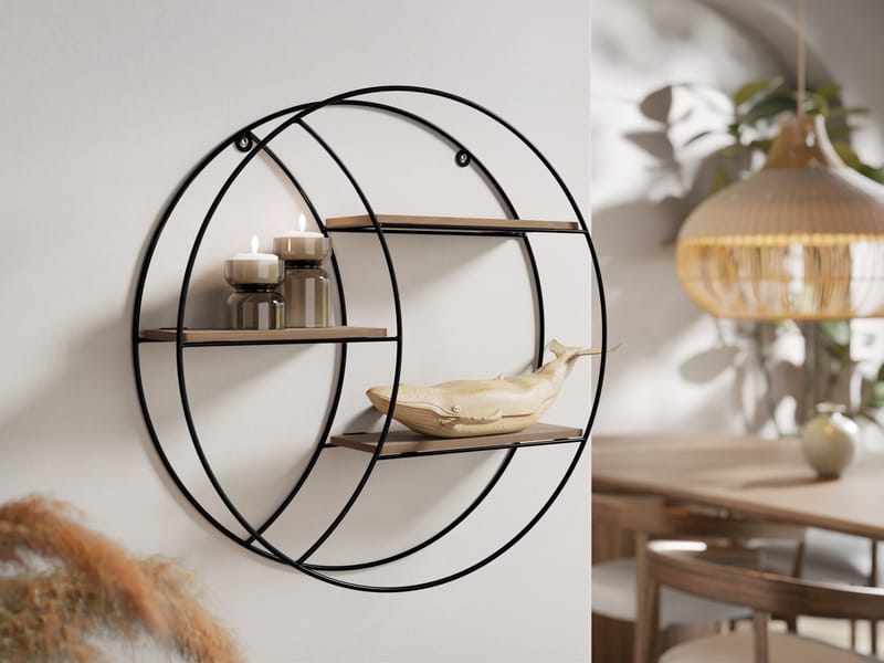 Elyran Vägghylla 44 cm - svart, brun - Förvaring - Köksförvaring - Kökshylla