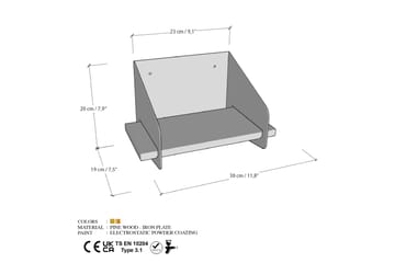 Faeryn Vägghylla 30 cm - Svart - Förvaring - Köksförvaring - Kökshylla