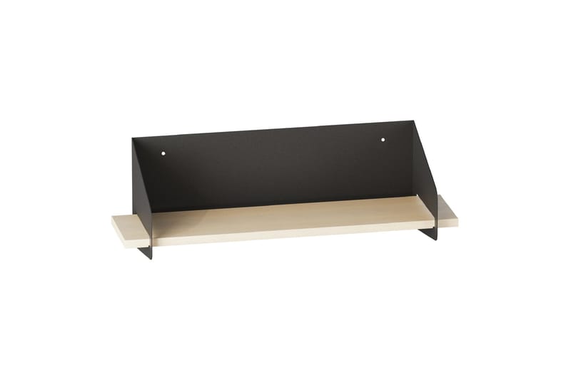 Faeryn Vägghylla 40 cm i Trä med Metallram, Svart