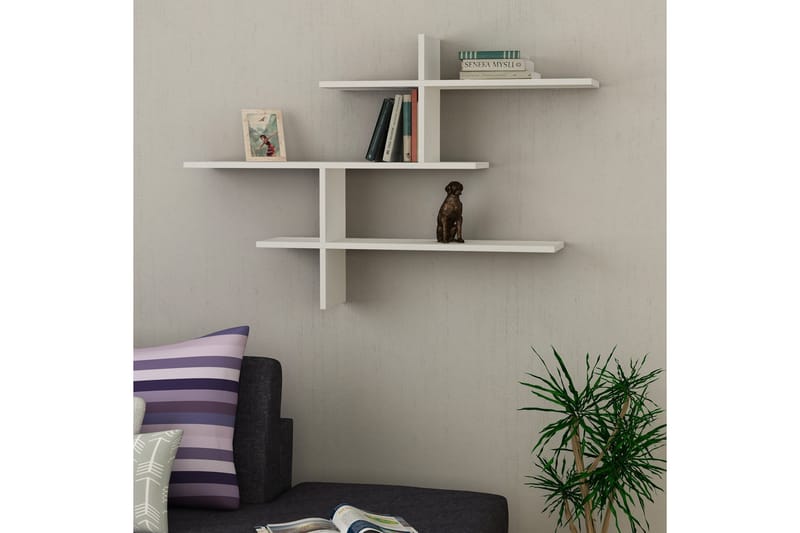 Glenure Vägghylla 123 cm - Vit - Förvaring - Köksförvaring - Kökshylla