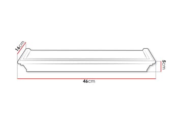 Harendra Vägghylla 46 cm - Svart - Förvaring - Köksförvaring - Kökshylla