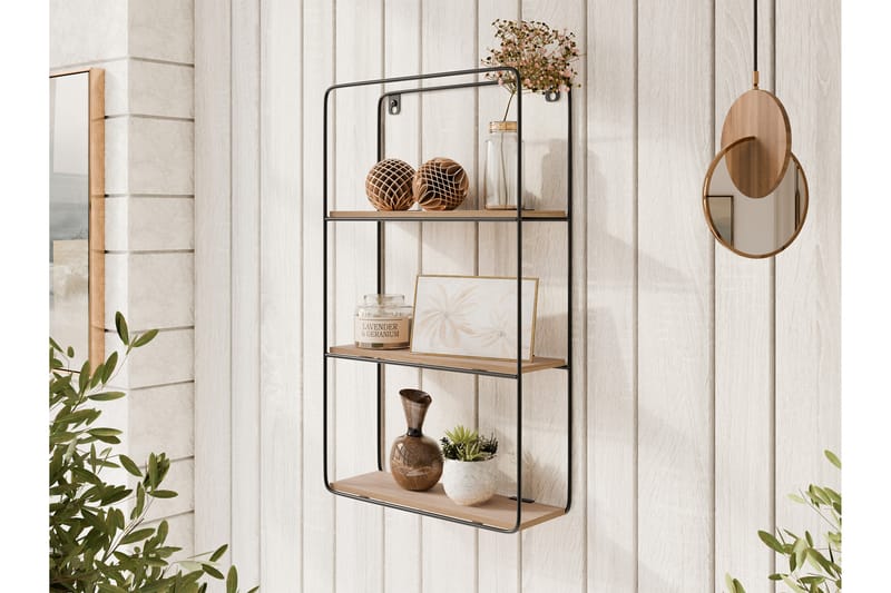 Hari Vägghylla 30 cm - Svart/Beige - Förvaring - Köksförvaring - Kökshylla